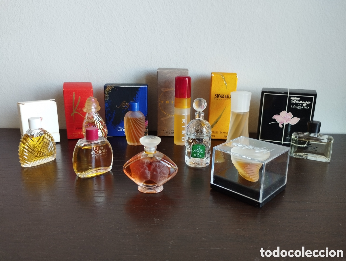 Miniaturas de perfumes antiguos: Miniaturas de perfume Guerlain, Montana, Ungaro, Kenzo, Lalique, Orlane, Tamango...