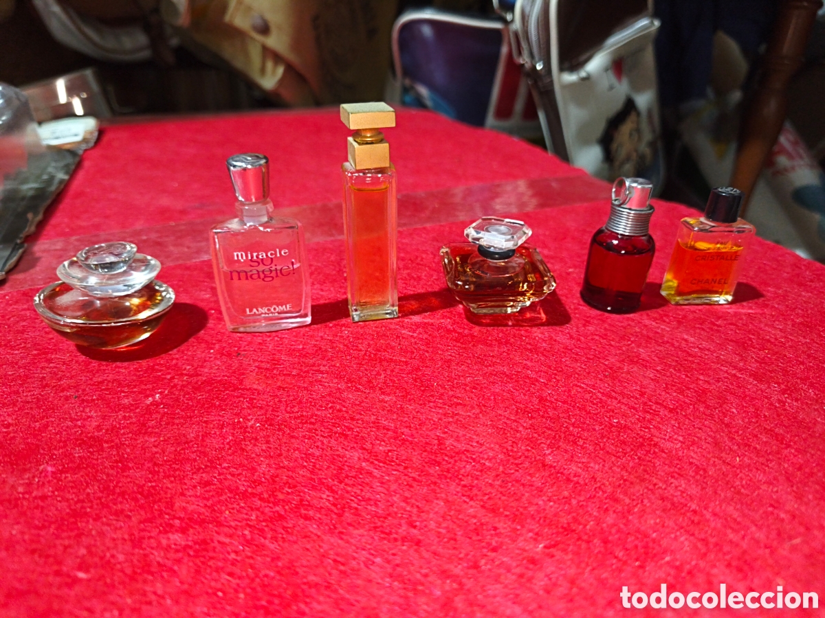 Miniaturas de perfumes antiguos: Lote de 6 perfumes miniaturas