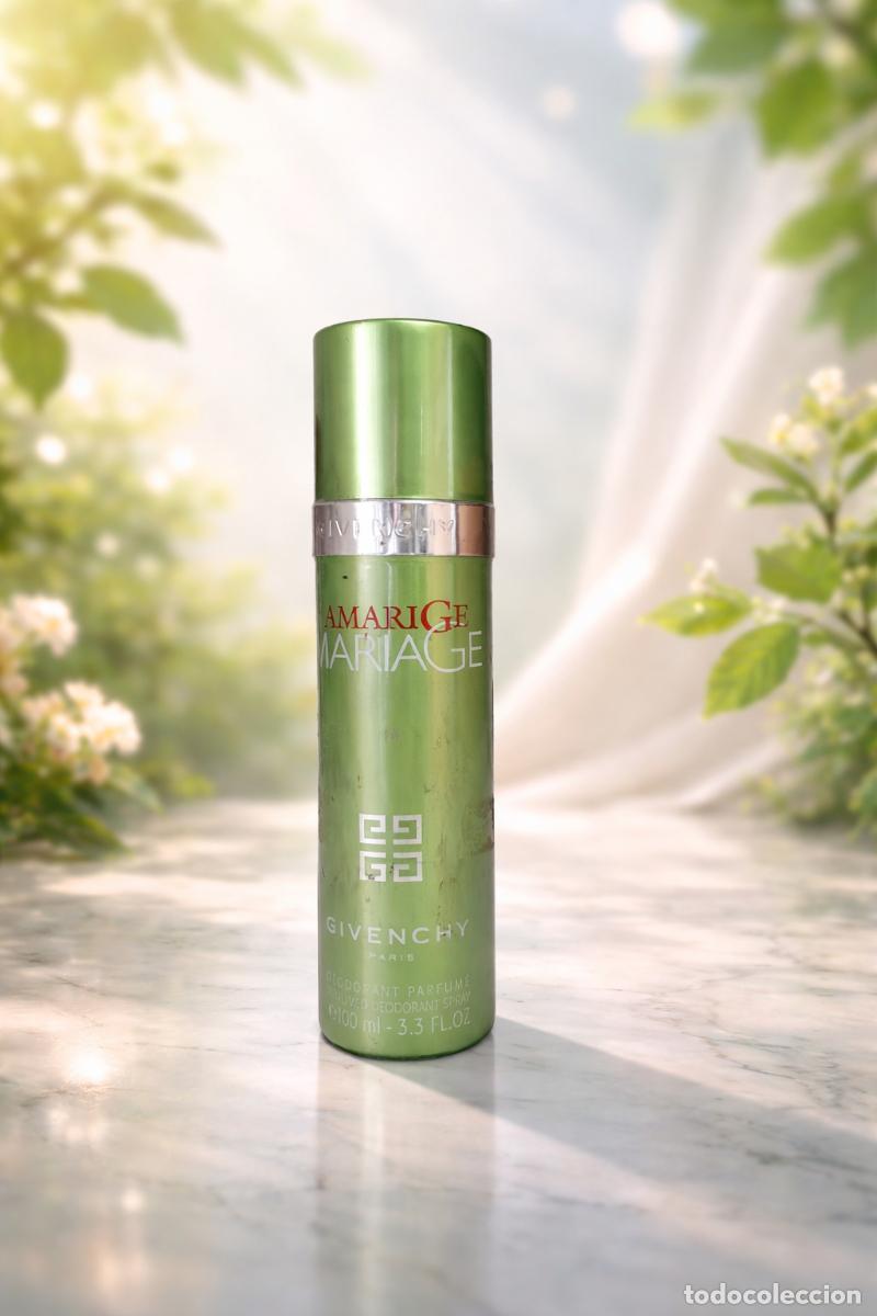 Miniaturas de perfumes antiguos: Givenchy Amarige Mariage Desodorante Spray | Precintado | Vintage Descatalogado | &Uacute;ltima Unidad