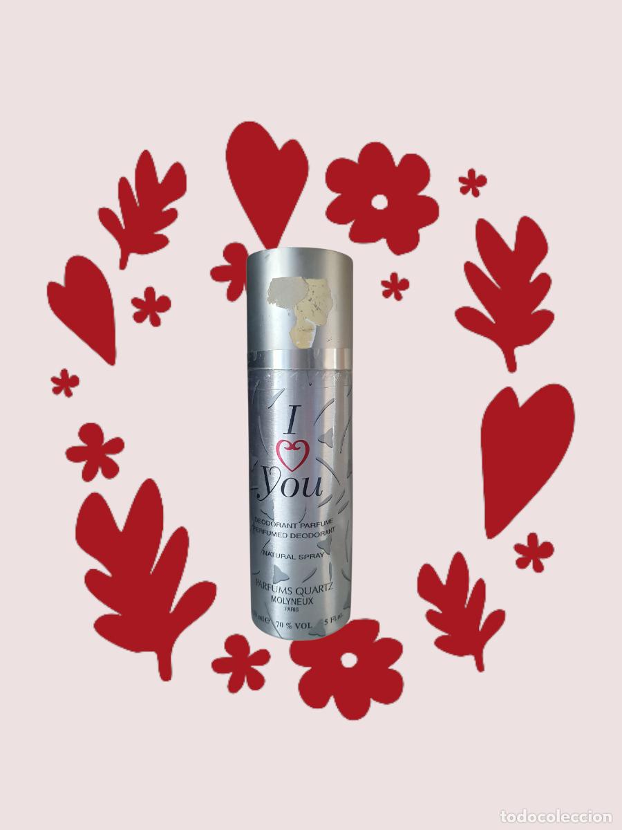 Miniaturas de perfumes antiguos: Quartz I Love You by Molyneux Desodorante Spray 150ml | Vintage Raro | Stock Limitado