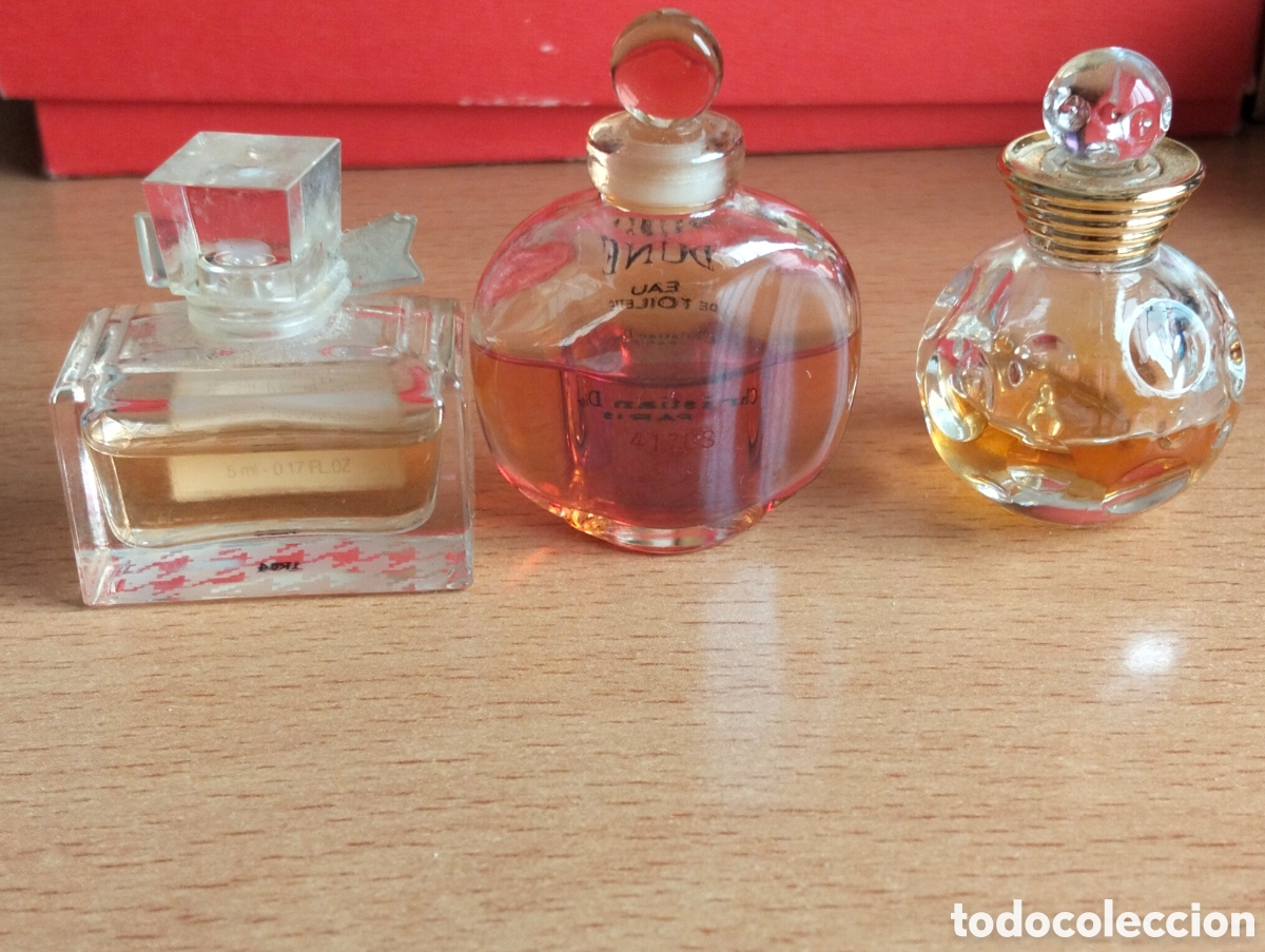 Miniaturas de perfumes antiguos: Dior lote miniaturas de perfume