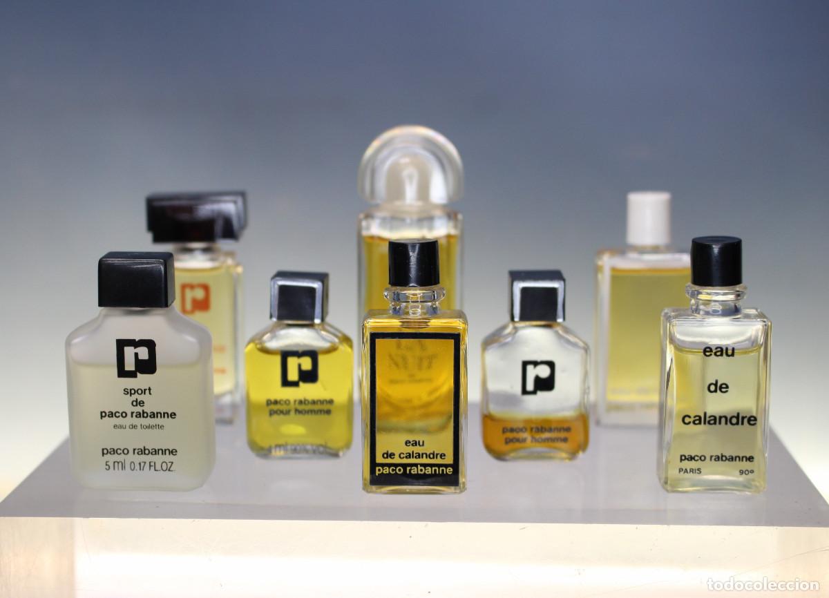 Miniaturas de perfumes antiguos: Miniaturas Perfume Paco Rabanne. 8 miniperfumes.