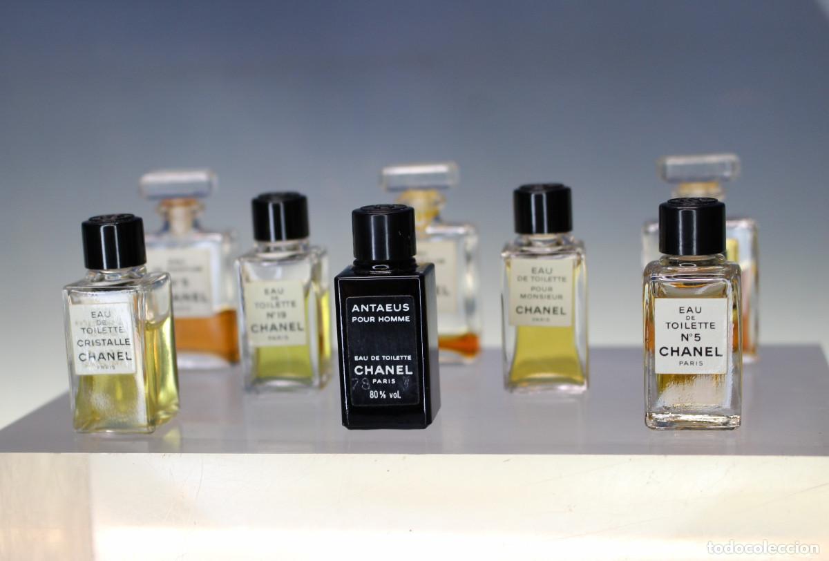 Miniaturas de perfumes antiguos: Miniaturas Perfume Chanel. 8 miniperfumes.