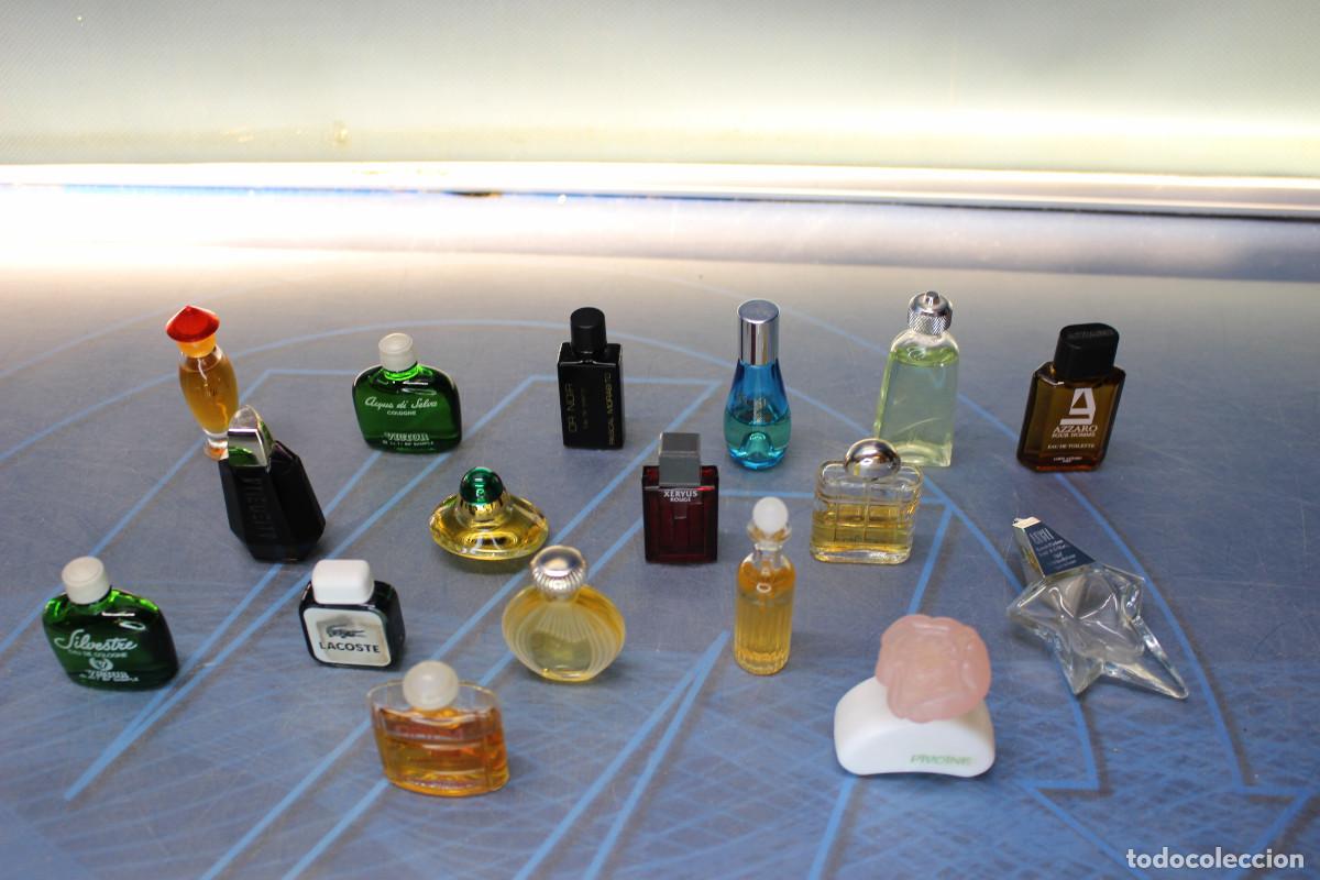 Miniaturas de perfumes antiguos: Miniaturas Perfume variadas. 17 miniperfumes.