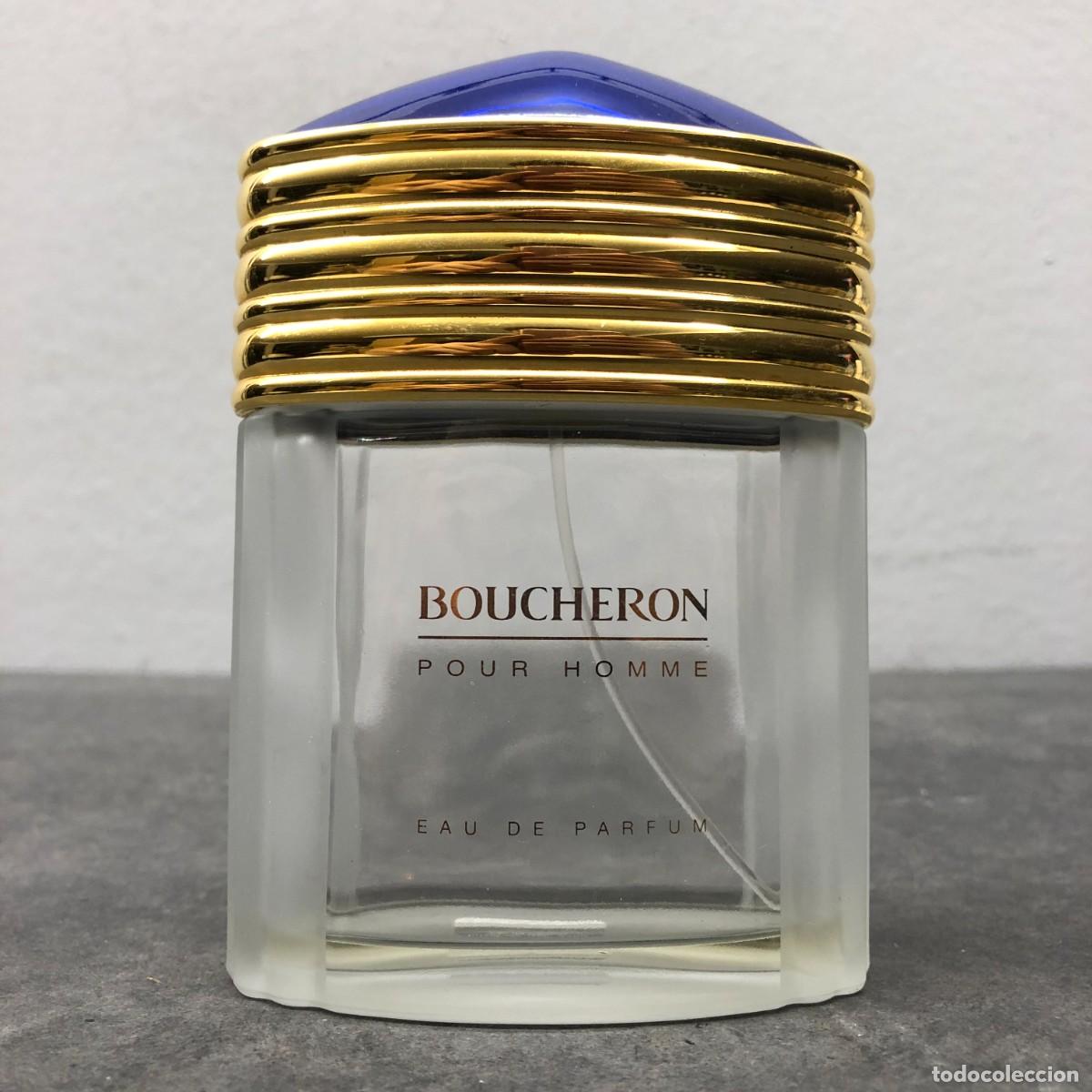 Miniaturas de perfumes antiguos: BOTELLA DE PERFUME - BOUCHERON POUR HOMME - EAU DE PARFUM - 100 ML - 12 X 8 X 3,5 CM