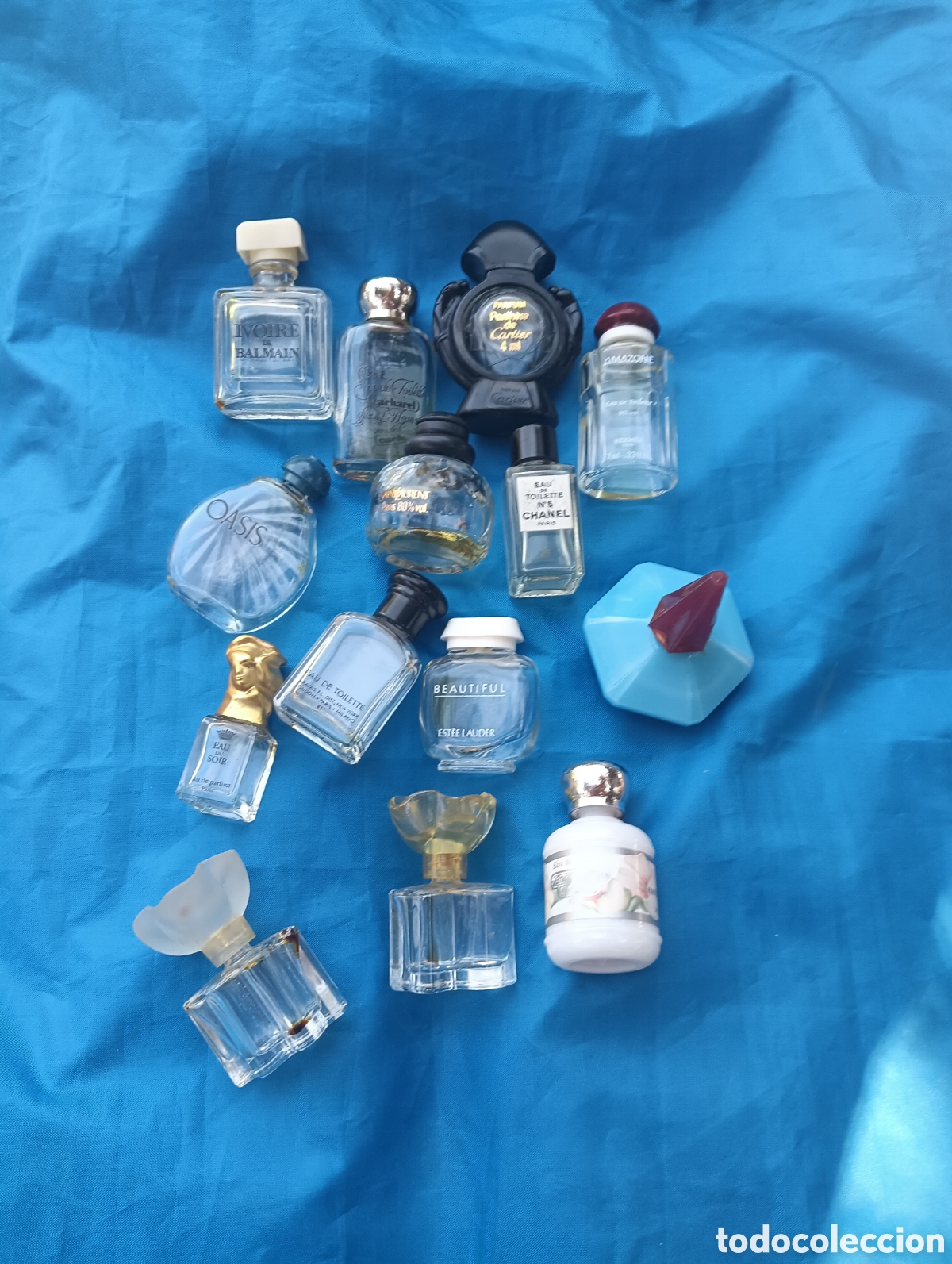 Miniaturas de perfumes antiguos: Lote miniatura de colecci&oacute;n