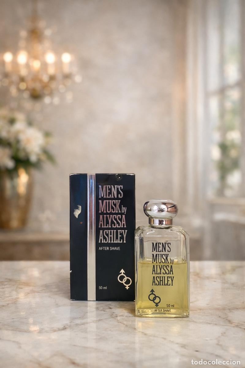 Miniaturas de perfumes antiguos: Alyssa Ashley Musk Men's After Shave 50ml | Vintage Raro | Descatalogado | &Uacute;ltima Unidad