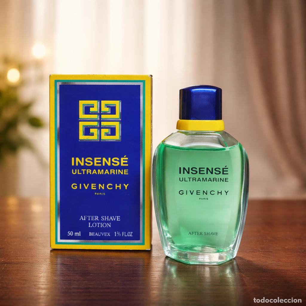 Miniaturas de perfumes antiguos: Givenchy Insens&eacute; Ultramarine After Shave 50ml | Vintage Raro | Descatalogado | Stock Limitado