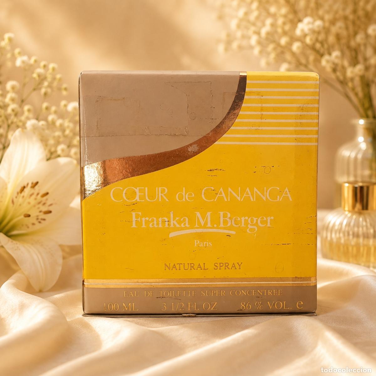Miniaturas de perfumes antiguos: C&oelig;ur de Cananga by Franka M. Berger | Eau de Toilette Super Concentr&eacute;e 100ml | Vintage Raro |