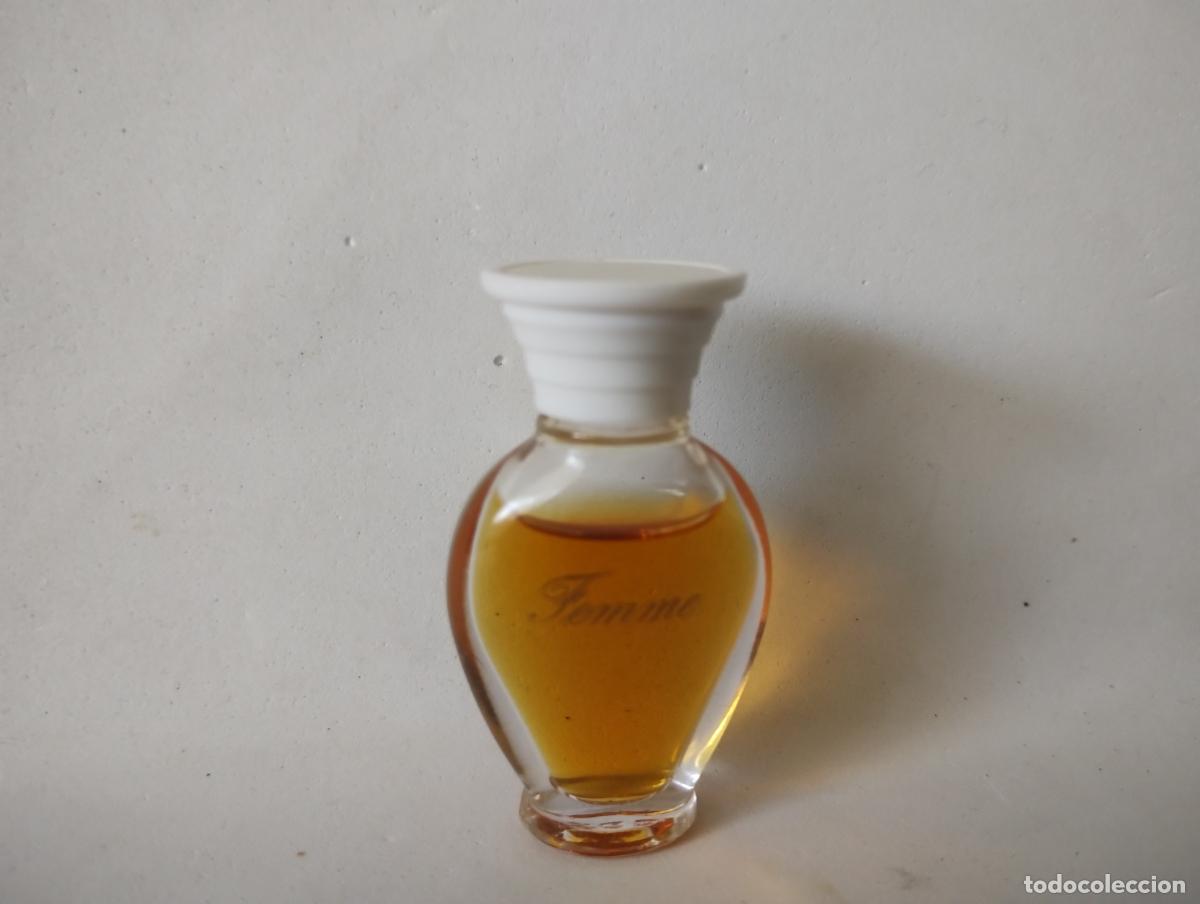 Miniaturas de perfumes antiguos: MINIATURA FEMME DE ROCHAS - SIN CAJA - TAP&Oacute;N BLANCO