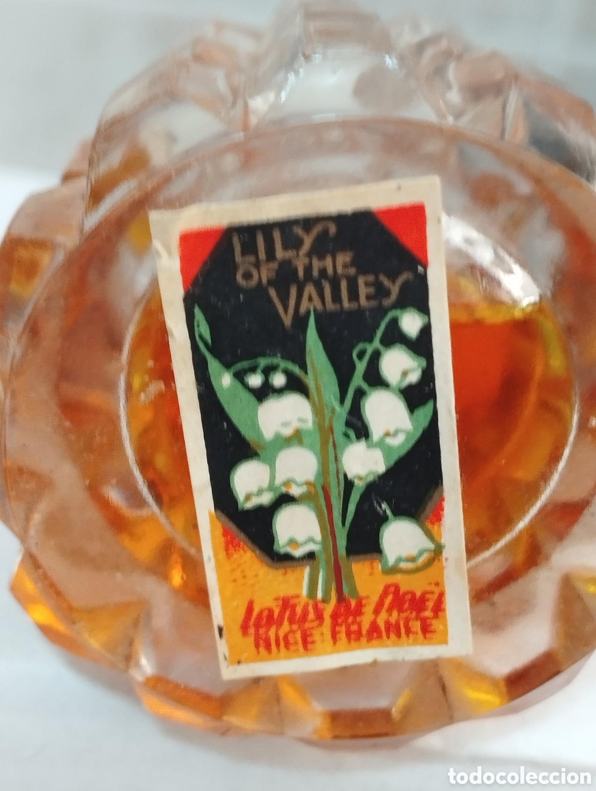 Miniaturas de perfumes antiguos: ANTIGUO PERFUME LILY OF THE VALLEY-LOTUS NOEL- NIZA FRANCIA