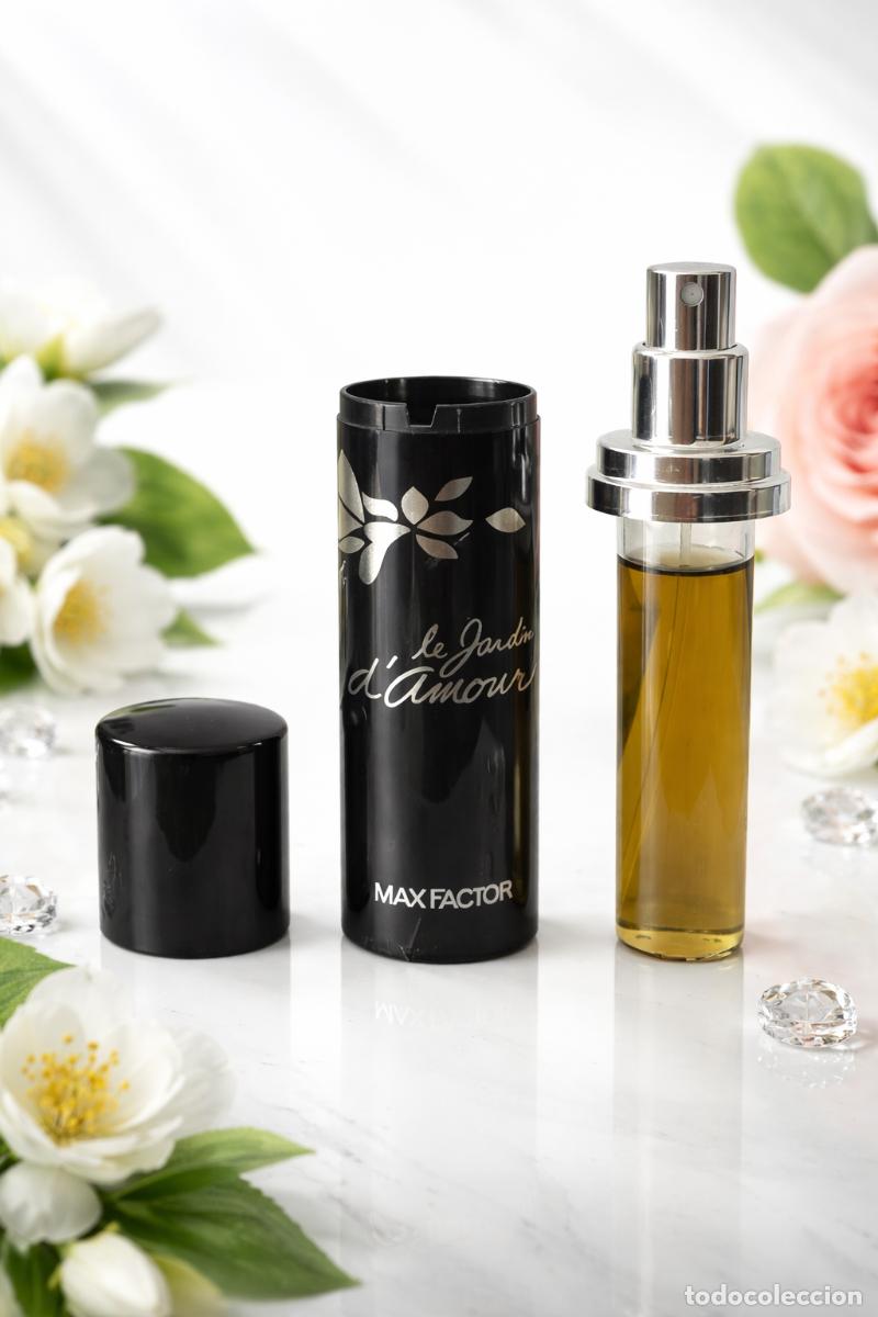 Miniaturen von alten Parf&uuml;men: Max Factor Le Jardin d'Amour EDT 15ml Recargable | Vintage Raro | Coleccionable | Stock Limitado