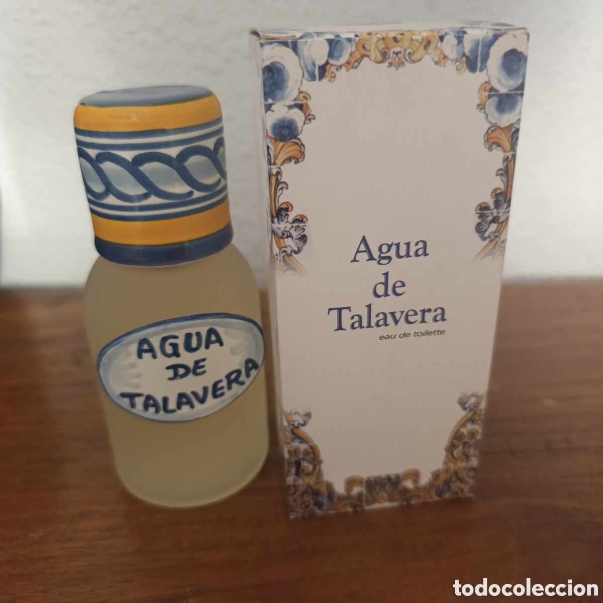 Miniaturas de perfumes antiguos: Perfume Agua de Talavera - Criacells (100 ml) EdT,tap&oacute;n cer&aacute;mica Talavera