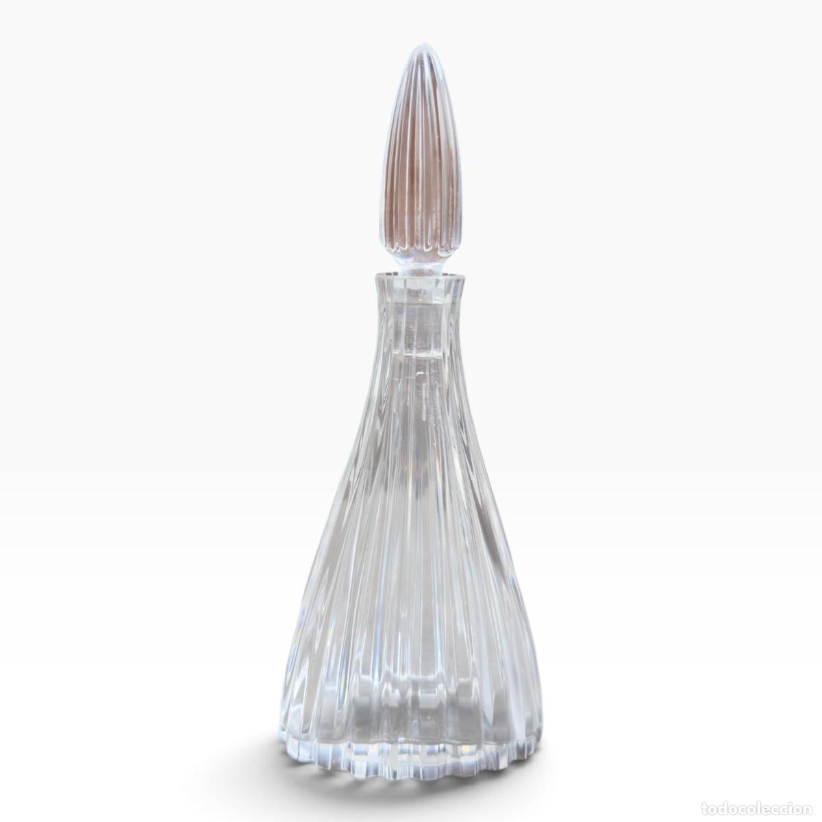 &Eacute;chantillons de parfums anciens: Frasco de Perfume Vintage em Cristal Canelado com Tampa