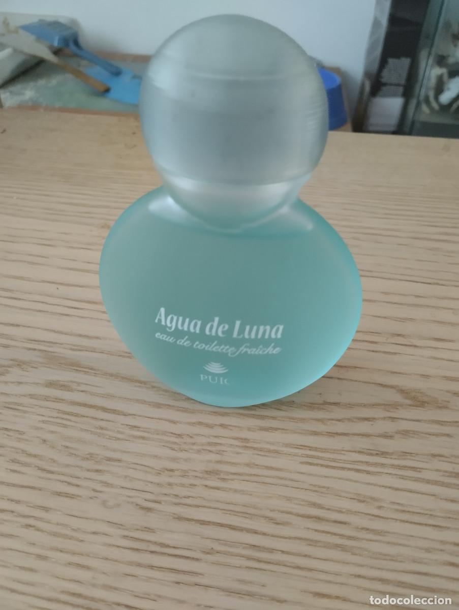 Miniaturas de perfumes antiguos: frasco de colonia agua de luna de puig de 100ml