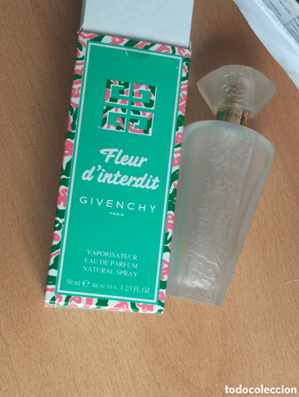 Miniaturas de perfumes antiguos: Fleur Dinterdit givenchy 50 ml. Vacio - Foto 2