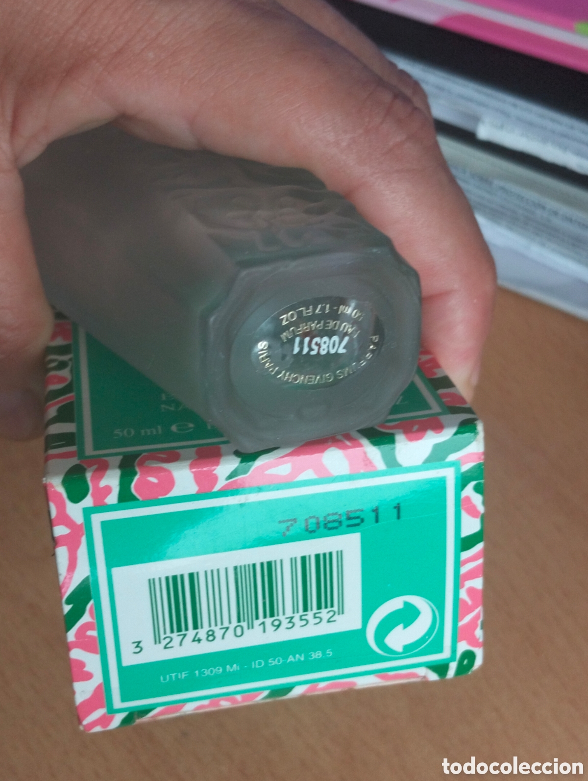 Miniaturas de perfumes antiguos: Fleur Dinterdit givenchy 50 ml. Vacio - Foto 3