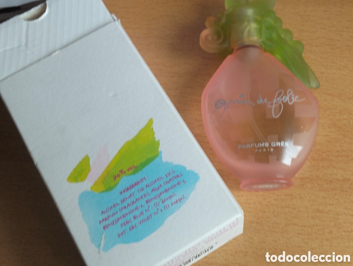 Miniaturas de perfumes antiguos: Grain de fobie Gres 30 ml. Vacio - Foto 4
