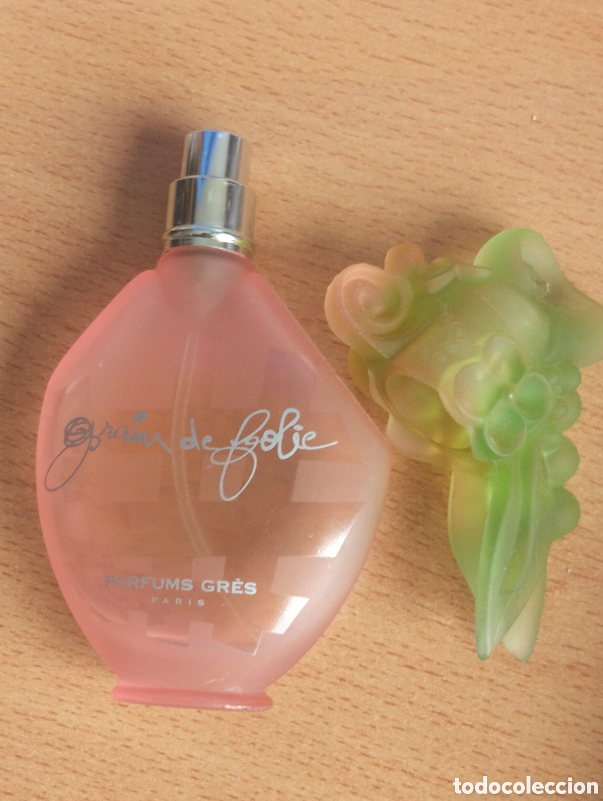 Miniaturas de perfumes antiguos: Grain de fobie Gres 30 ml. Vacio - Foto 7