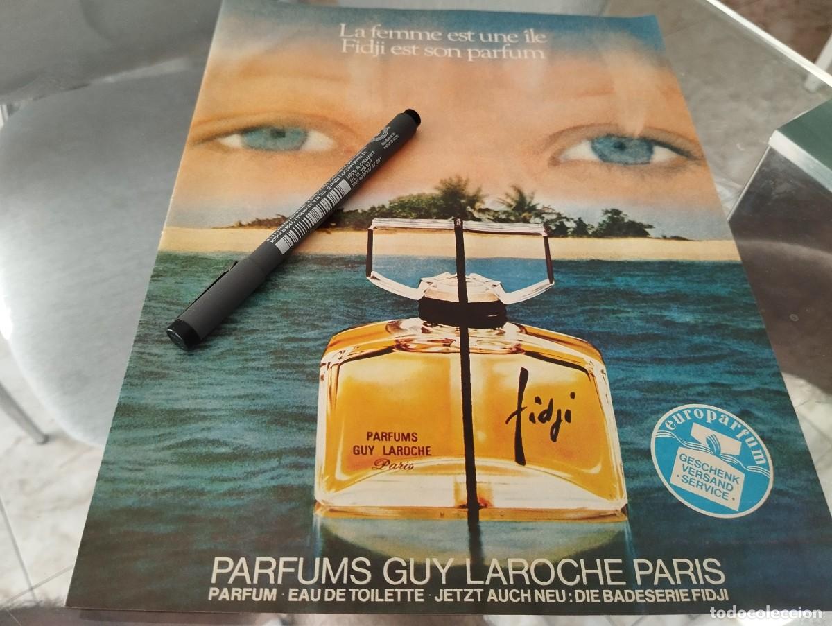 Miniaturas de perfumes antiguos: FIDJI GUY LAROCHE PERFUME COLONIA ANTIGUO ANUNCIO PUBLICIDAD REVISTA ALEMANA