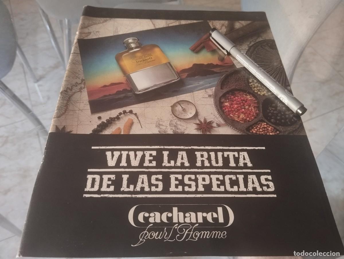 Miniaturas de perfumes antiguos: CACHAREL HOMBRE PERFUME COLONIA ANUNCIO PUBLICIDAD REVISTA 1991 BONITO PAR&Aacute; ENMARCAR