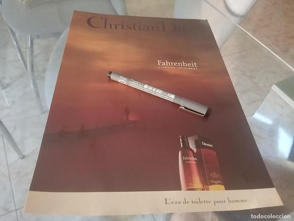 Miniaturas de perfumes antiguos: FAHRENHEIT DIOR PERFUME COLONIA HOMBRE REVISTA 1992 BONITO PARA ENMARCAR