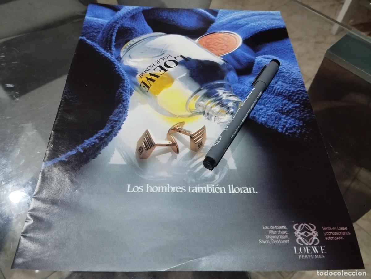 Miniaturas de perfumes antiguos: LOEWE PERFUME COLONIA HOMBRE ANUNCIO PUBLICIDAD REVISTA 1990 BONITO PARA ENMARCAR