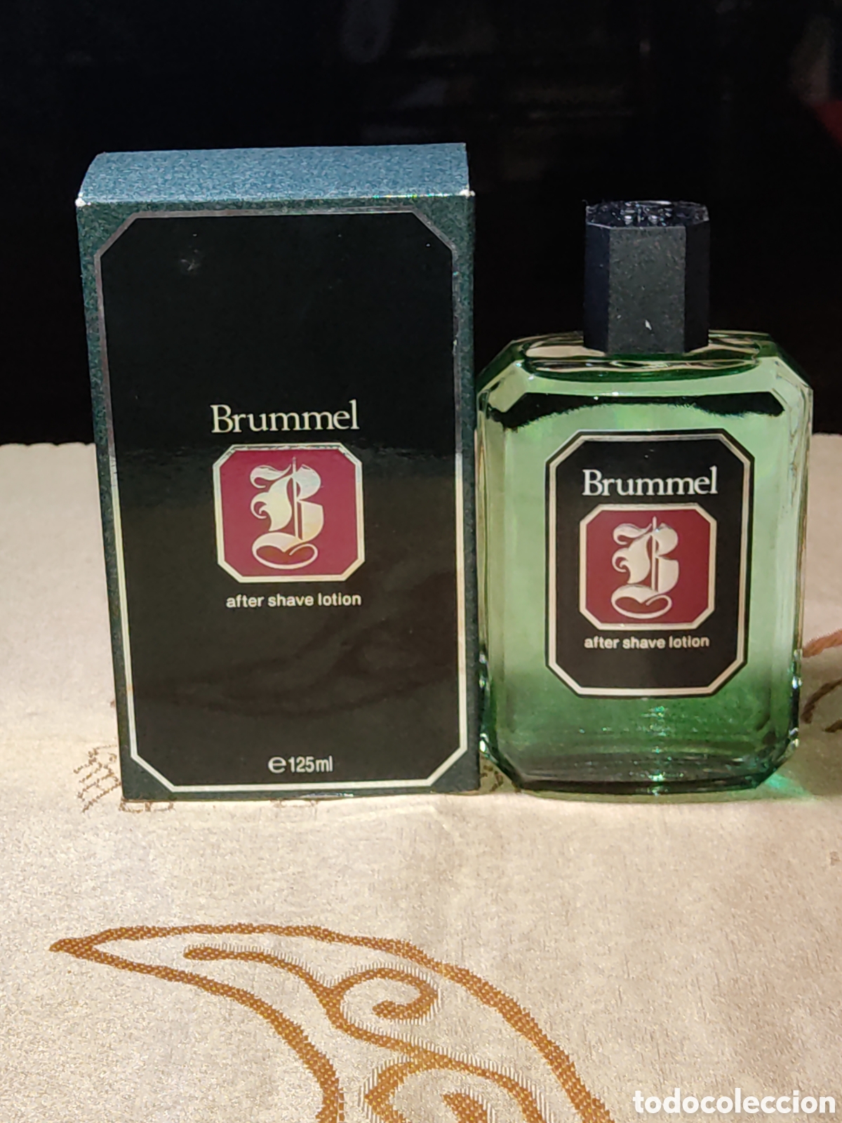 Miniaturas de perfumes antiguos: Brummel masaje & after Shave.125ml.*3*