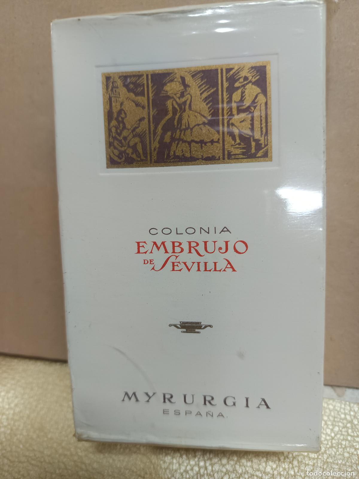 Miniaturas de perfumes antiguos: PRECINTADAii EMBRUJO DE SEVILLA DE MYRURGIA - COLONIA PERFUME-REF. 772-50 ML-BOTE FRASCO BOTELLA