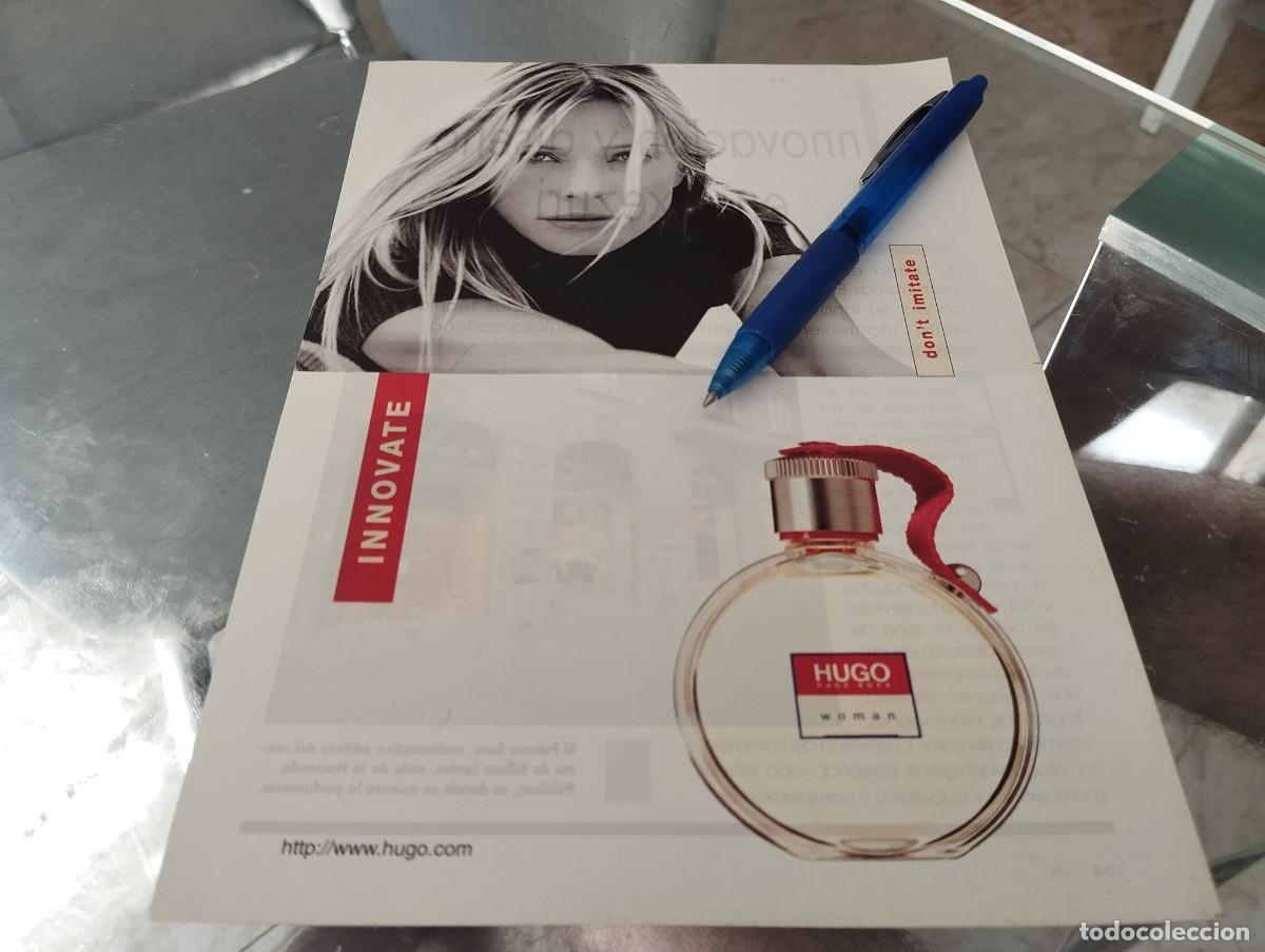 Miniaturas de perfumes antiguos: HUGO BOSS MUJER PERFUME COLONIA CLIPPING ANUNCIO PUBLICIDAD REVISTA 1988 BINITO PARA ENMARCAR