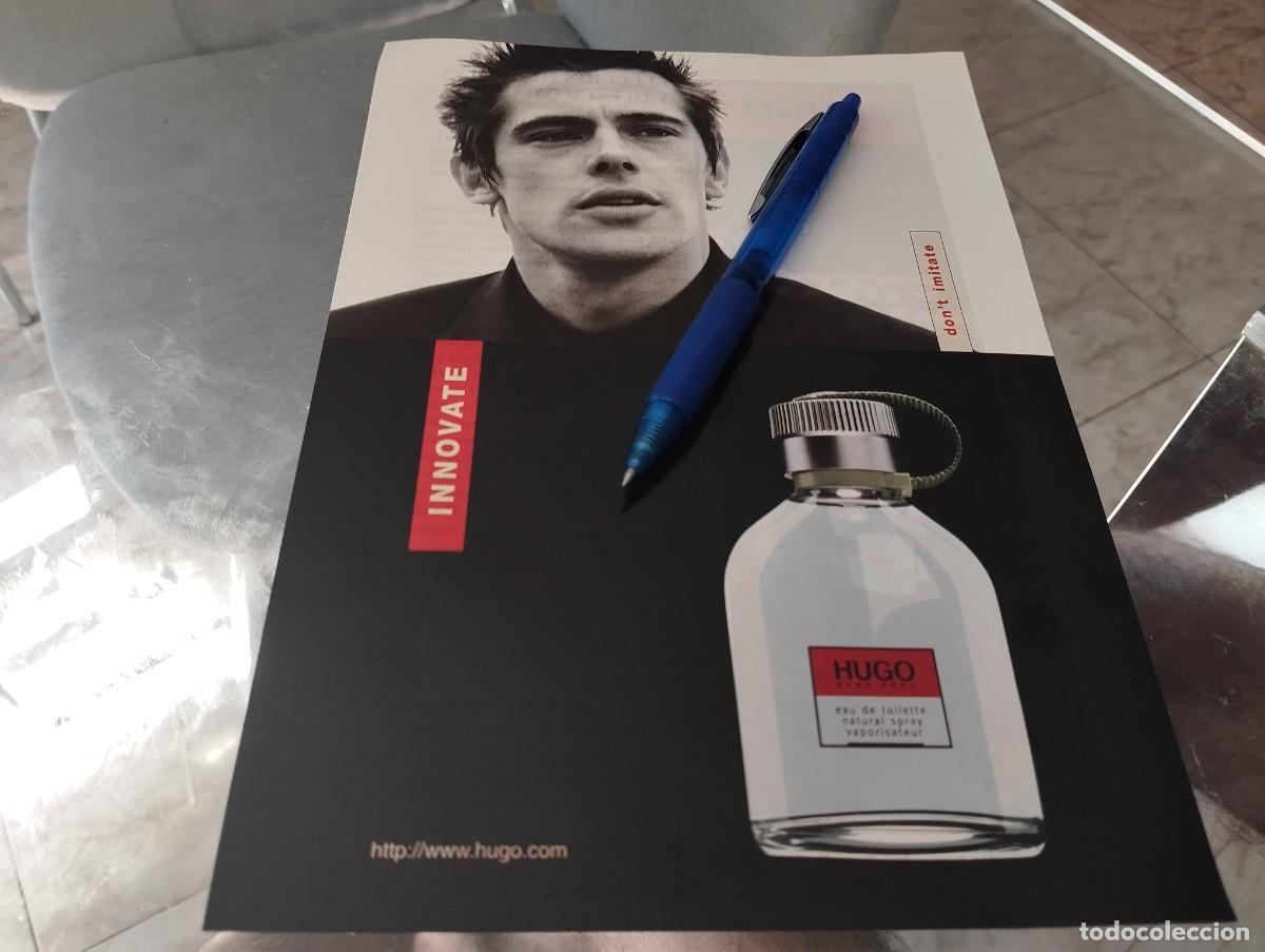 Miniaturas de perfumes antiguos: HUGO BOSS HOMBRE PERFUME COLONIA CLIPPING ANUNCIO PUBLICIDAD REVISTA 1988 BINITO PARA ENMARCAR