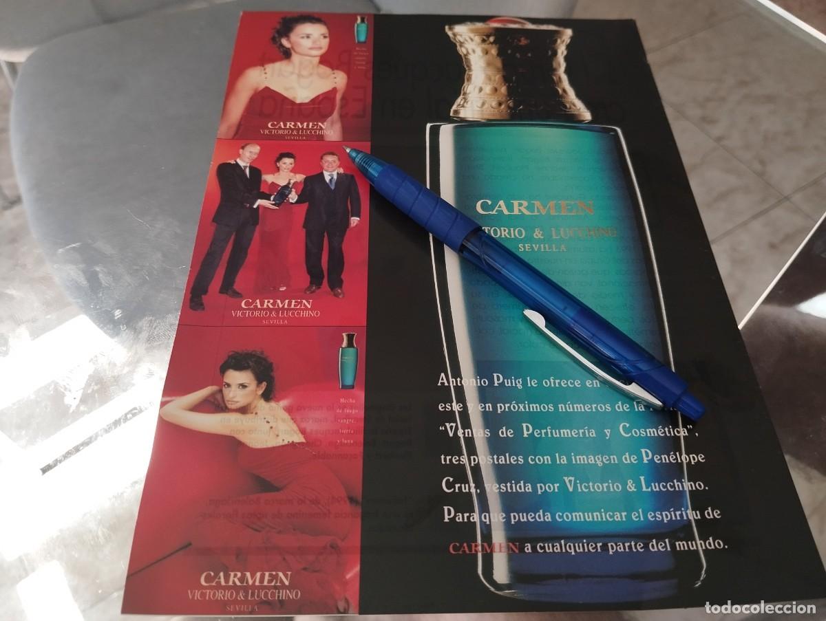 Miniaturas de perfumes antiguos: CARMEN VICTORIO & LUCCHINO PERFUME CLIPPING ANUNCIO PUBLICIDAD REVISTA 1988 BONITO PARA ENMARCAR