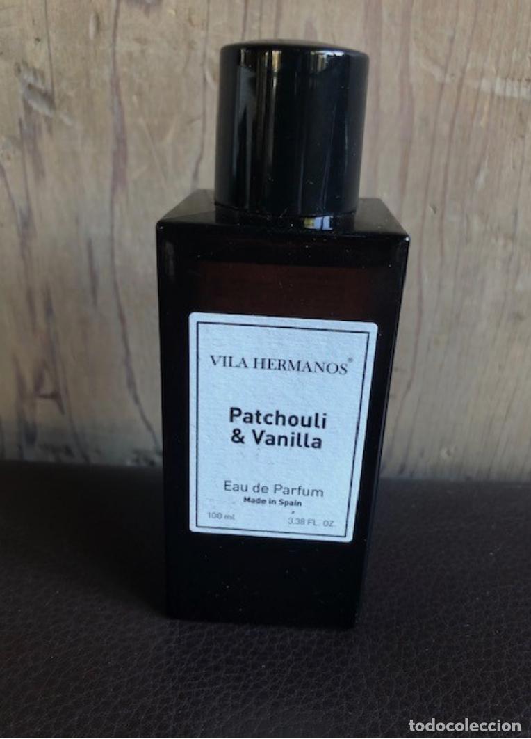Miniaturas de perfumes antiguos: PATCHOULI & VANILLA EDP de Vila Hermanos 100ml. ORIGINAL