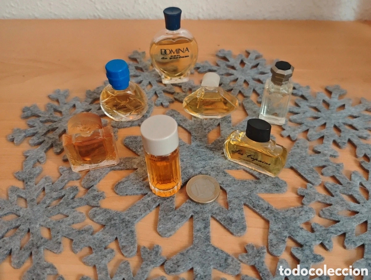 Miniaturas de perfumes antiguos: Lote 7 miniaturas de perfume