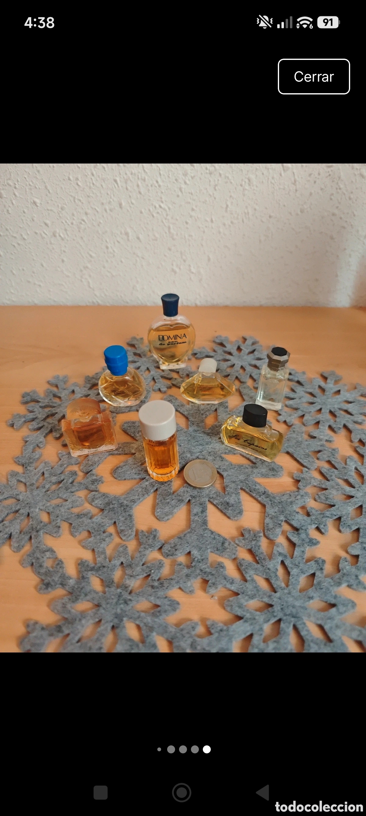 Miniaturas de perfumes antiguos: Lote 7 miniaturas de perfume