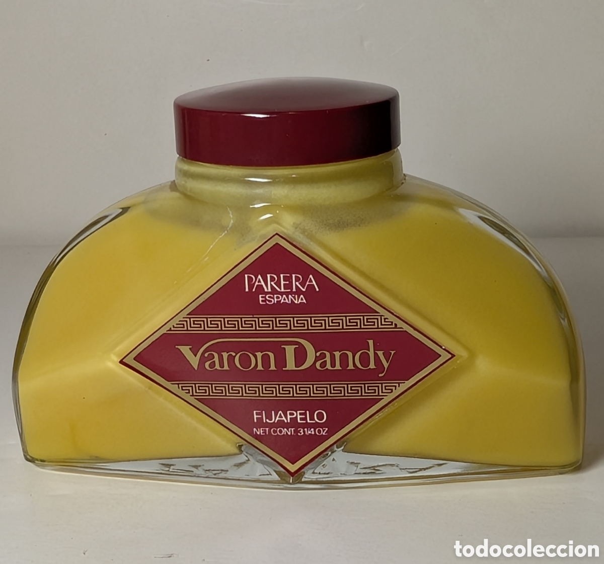 Miniaturas de perfumes antiguos: Antigua Botella Fijapelo Var&oacute;n Dandy Parera Badalona - Lleno Stock Droguer&iacute;a Barber&iacute;a Vintage