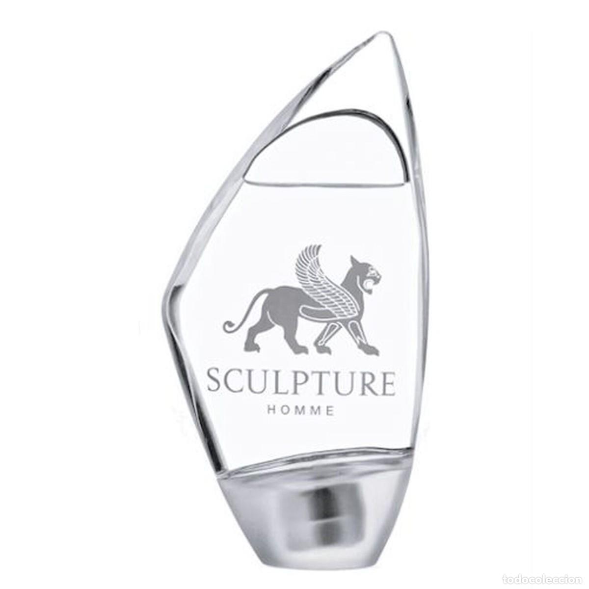 Miniaturas de perfumes antiguos: SCULPTURE Homme. Nikos. (Frascos vac&iacute;os)