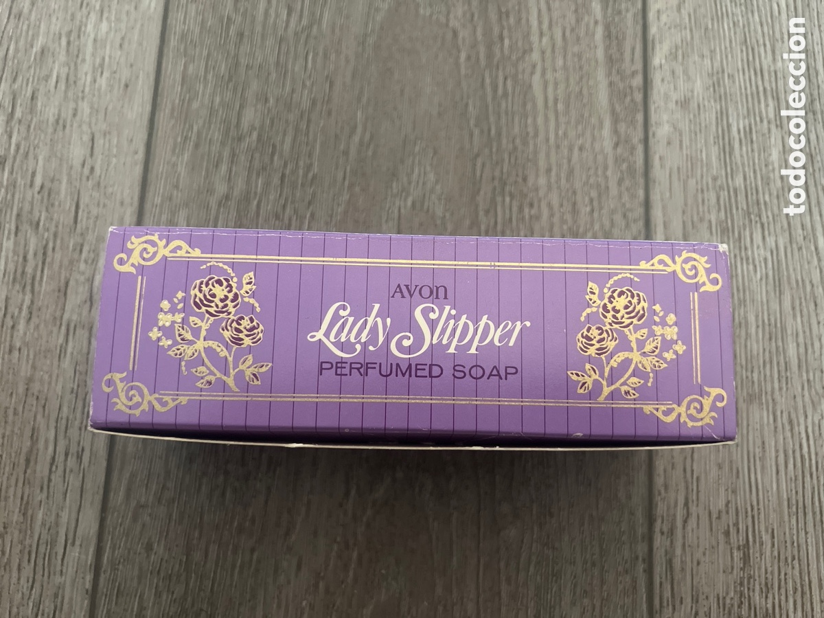 Miniaturas de perfumes antiguos: Jab&oacute;n perfumado antiguo Avon con forma de zapato