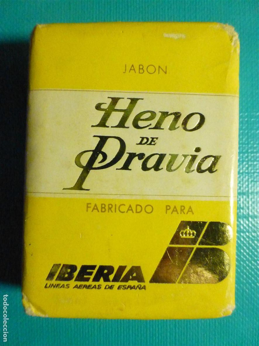 Miniatures of antique perfumes: Pastilla de Jab&oacute;n - Heno de Pravia - Iberia - L&iacute;neas aereas - Gal - 14,5 gramos