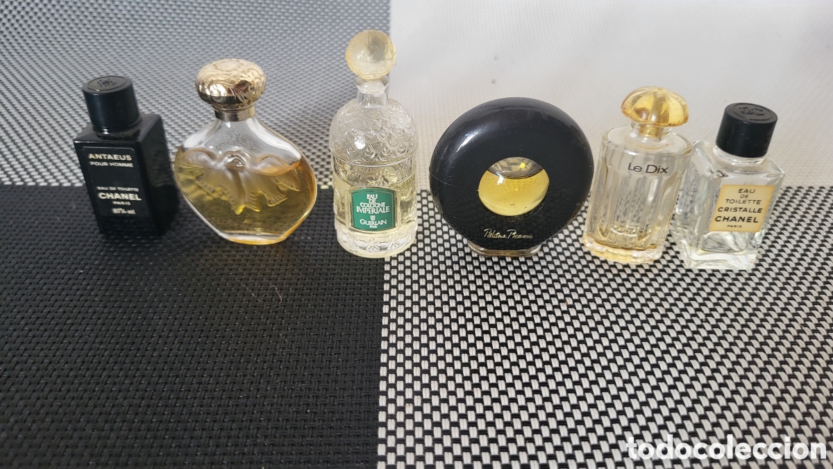Miniaturas de perfumes antiguos: Lote varias botellas peque&ntilde;as perfume colecci&oacute;n