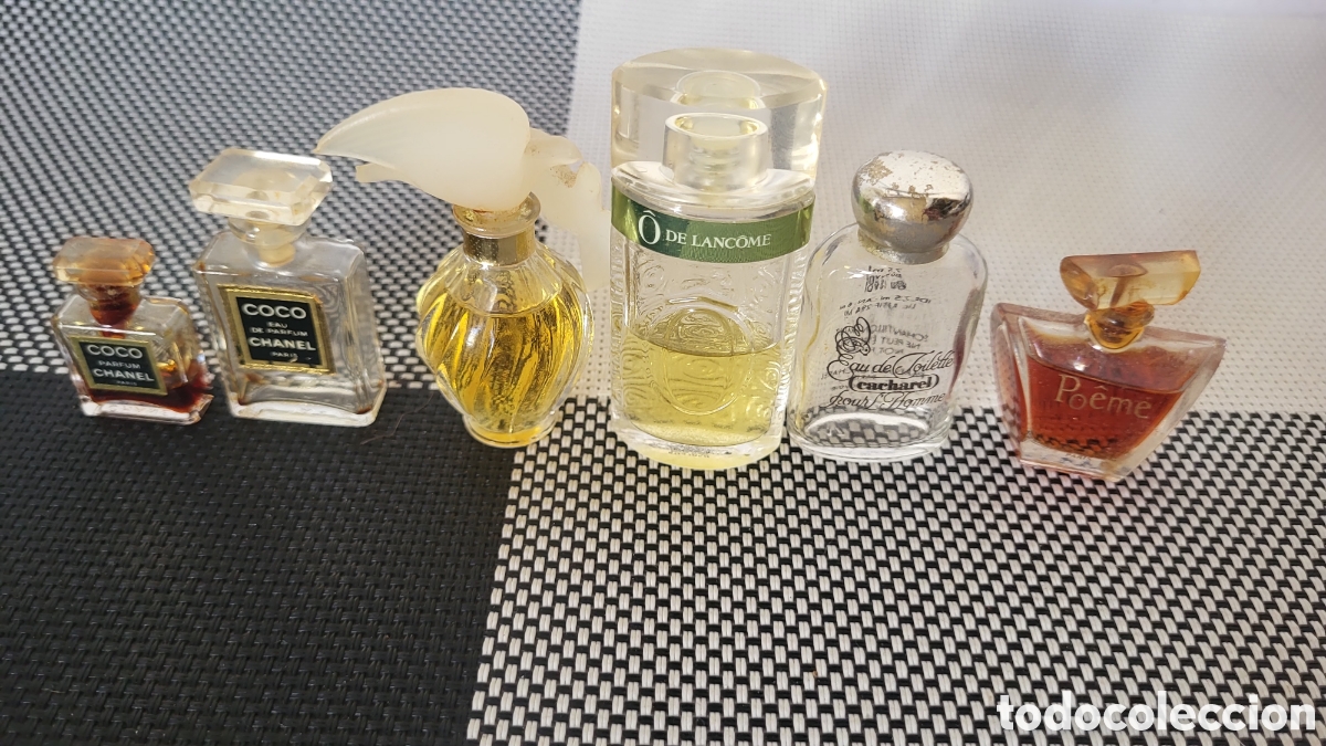 Miniaturas de perfumes antiguos: Lote perfumes miniatura colecci&oacute;n