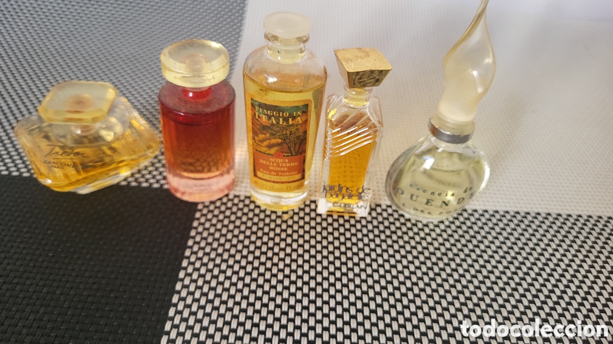 Miniaturas de perfumes antiguos: Lote perfumes en miniatura colecci&oacute;n