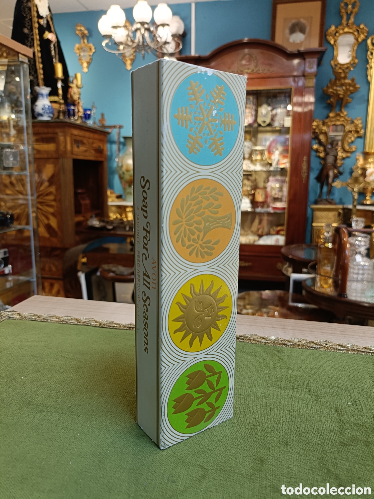 Miniaturas de perfumes antiguos: CAJA JABONES PERFUMADOS AVON . NUEVO EN SU CAJA .A&Ntilde;OS 60-70. STOCK DE TIENDA.