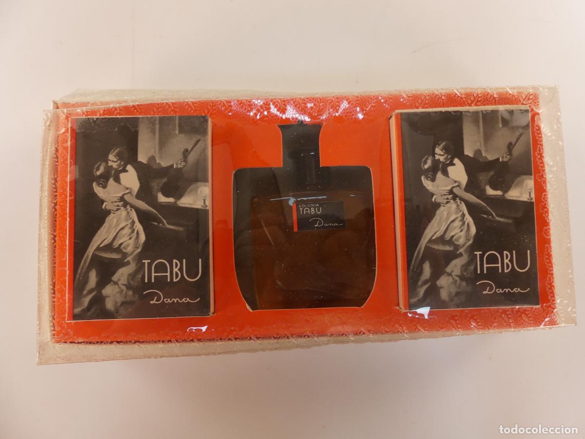 Miniatures of antique perfumes: ESTUCHE TABU 1 COLONIA DAMA Y 2 JABONES