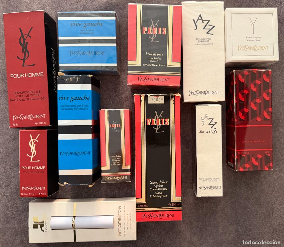 Miniaturas de perfumes antiguos: Lote de YSL , Yves Saint Laurent , Monsieur Carven y Courr&eacute;ges . Paris , vintage , 12 unidades