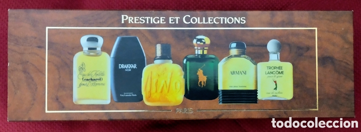 Miniature di profumi antiche: PRESTIGE ET COLLECTIONS HOME PARIS en ESTUCHE ORIGINAL 6 PERFUMES miniaturas ORIGINALES SIN ESTRENAR