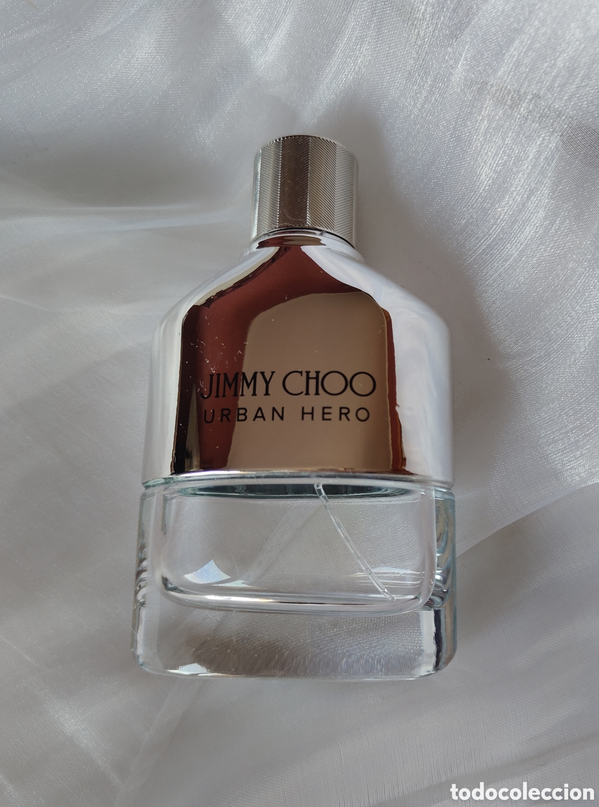 Miniaturas de perfumes antiguos: Frasco perfume Urban Hero Jimmy Choo vac&iacute;o colecci&oacute;n decoraci&oacute;n