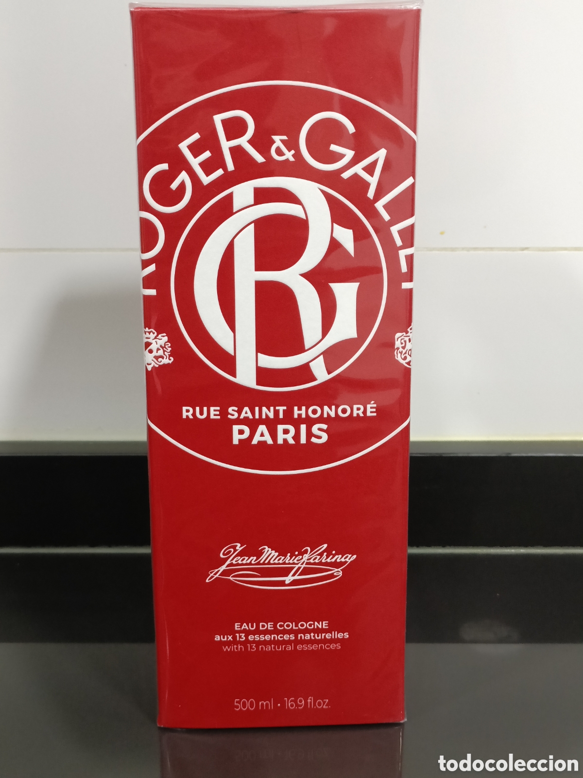Miniaturas de perfumes antiguos: Eau de Cologne Jean Marie Farina de Roger & Gallet en un formato grande de 500 ml