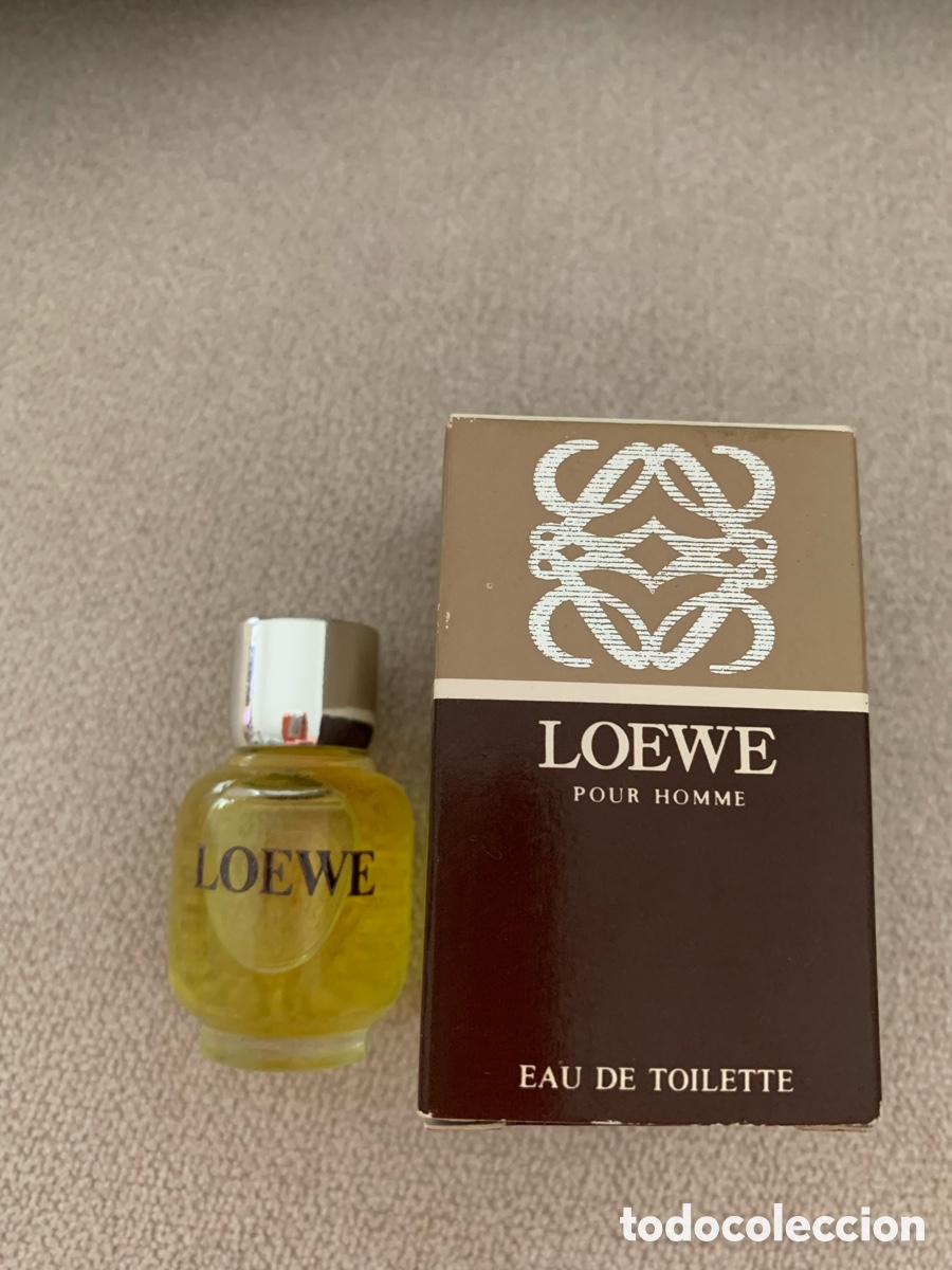 Miniaturas de perfumes antiguos: Miniatura vintage Loewe Pour Homme 5 ml con caja original