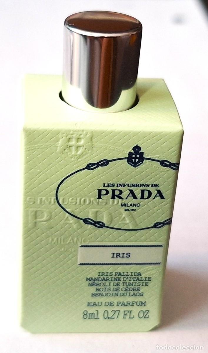 Miniaturas de perfumes antiguos: MINIATURA EAU DE PARFUM DE 8 ML INFUSION D&acute;IRIS DE PRADA CON SU ESTUCHE - DIFICIL DE ENCONTRAR